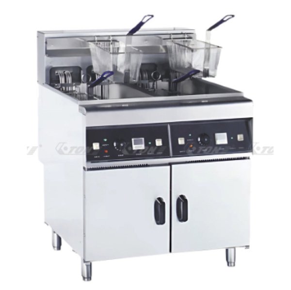 Freestanding Electric Fryer Double///Freestanding Electric Fryer Double