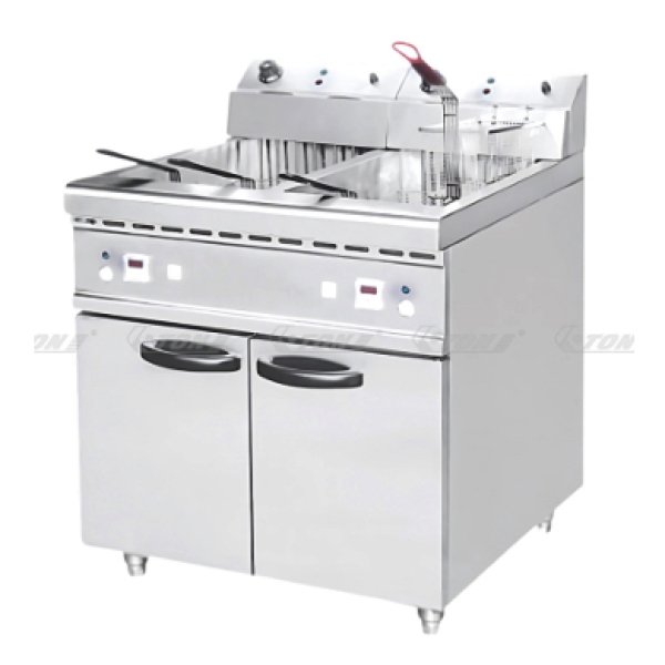 Freestanding Electric Fryer Double///Freestanding Electric Fryer Double